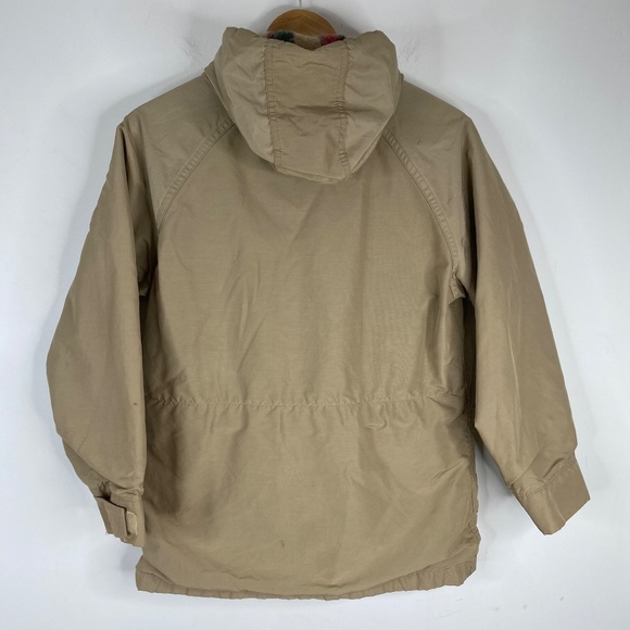 Vintage Woolrich Woman Chore Coat S Wool Lined Plaid Barn Utility Fisherman - Picture 8 of 16